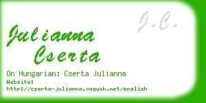 julianna cserta business card